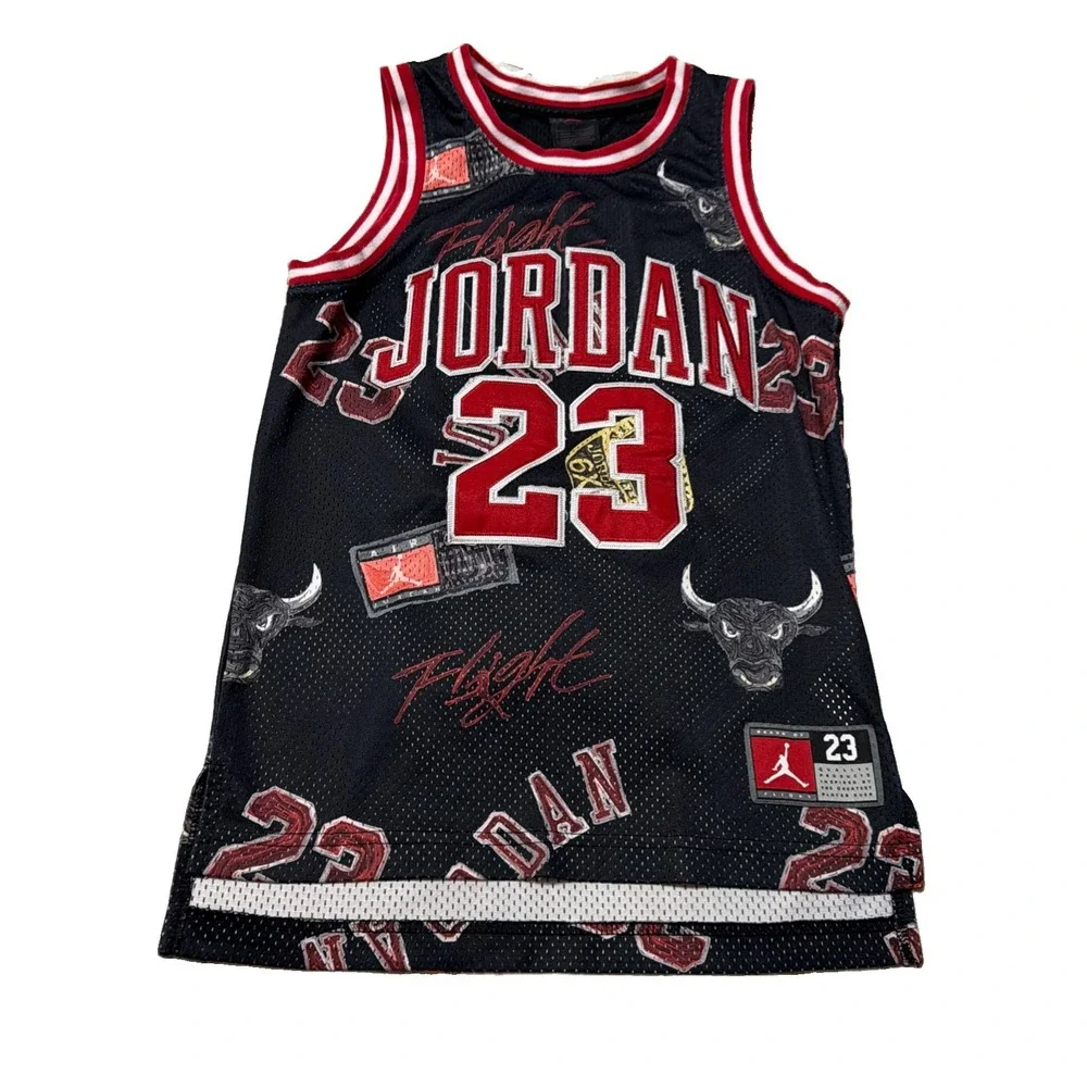 NWT MICHAEL JORDAN #23 Jersey Youth SIZE: S (8-10) Years, 128-132cm) • Nike Air